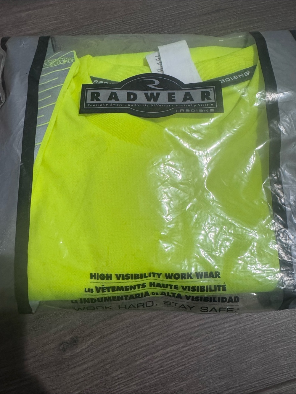 High-Visibility Yellow Men’s Long Sleeve Work Shirt